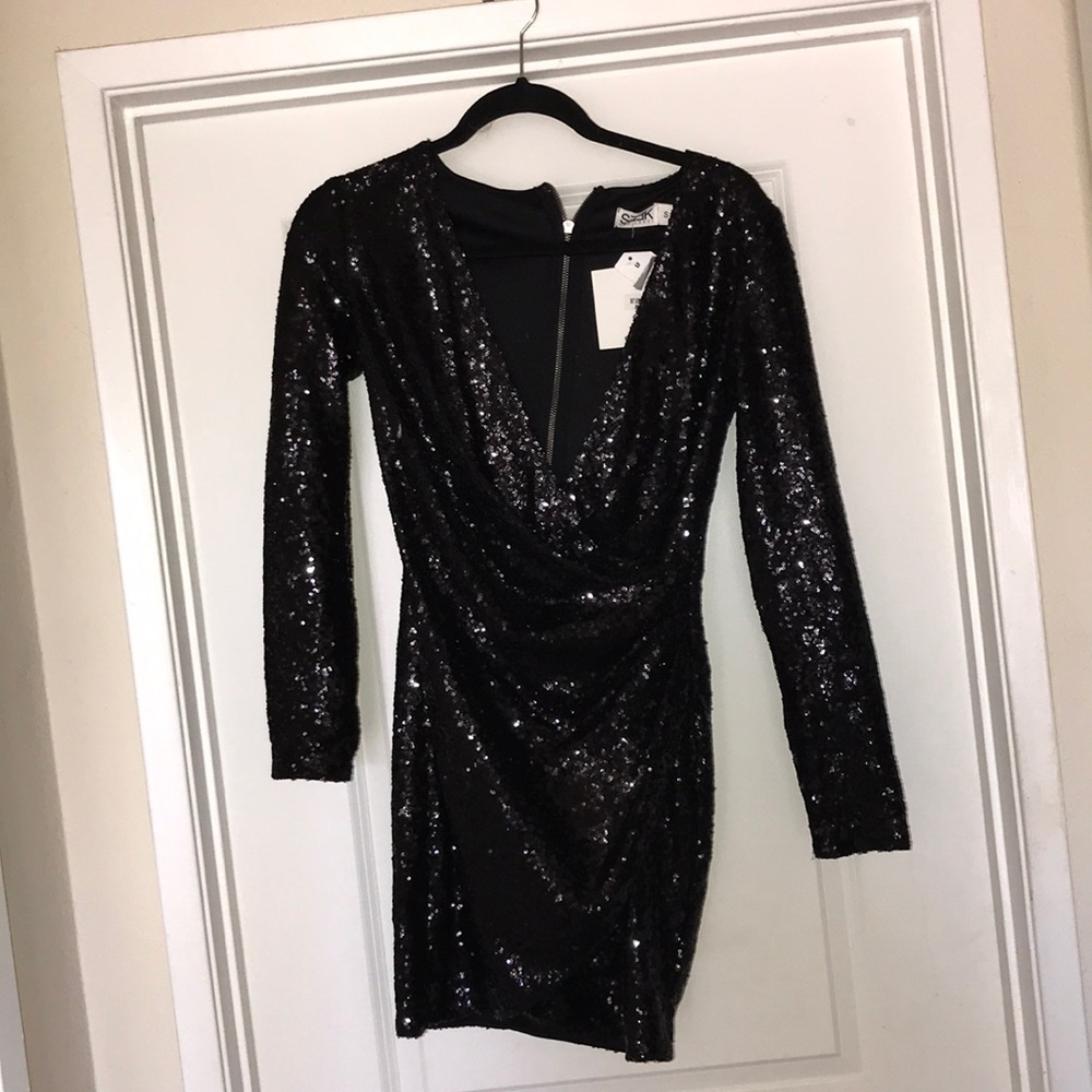 SEEK black sequin dress